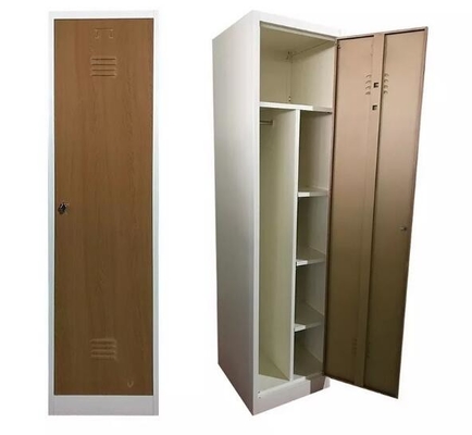 Haushalt, der Tür-Stahlspind-Garderoben-Entwurf des übersichtlichen Designs des Schlafzimmer-1 einzelnen zuschließt