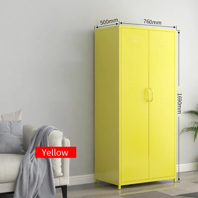 Zwei Tür-Schlafzimmer-Hauptgebrauchs-Metallschließfach-Kabinett modern