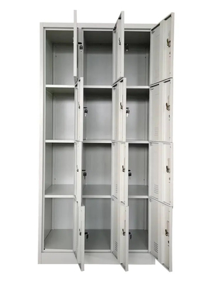 Moderner Entwurfs-bunte Soems 12 Struktur der Tür-Metallbüro-Schließfach-KD