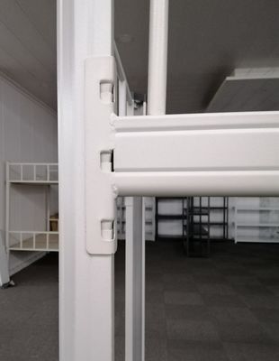Schulmöbel asphaltieren weiße Screwless-Studenten doppeltes Metalletagenbett