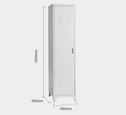 Stahllagerschrank-Ebene der Höhen-1850mm, die 0,05 einzelne Tür-Standbeine CBMS verpackt
