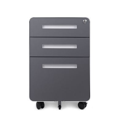 Runder Fach-Metallspeicher Grey Movable Cabinet des Rand-3