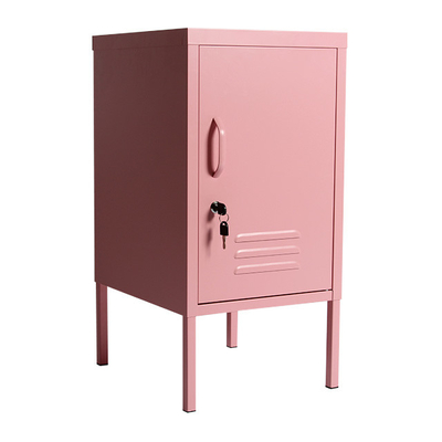 Dauerhaftes Mini Pink Metal Locker Cabinet-Kopfende-einzelner Tür-Stahlstudent Storage