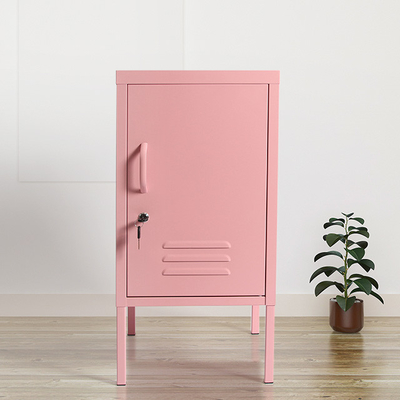 Dauerhaftes Mini Pink Metal Locker Cabinet-Kopfende-einzelner Tür-Stahlstudent Storage