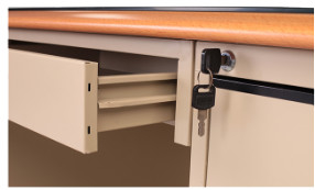 Reißen Sie Struktur-Bürotisch-Schreibtisch mit 25mm hölzernem Desktop ab