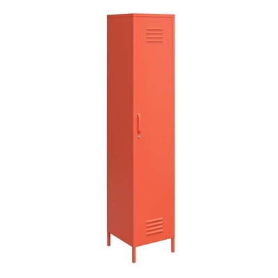 Orange einzelne Schließfach-Speicher-Kabinett-flache Verpackung des Metallh1700 mit justierbaren Füßen